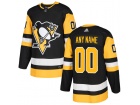 Men's Pittsburgh Penguins Adidas Black Any Name Any Number Stitched Custom Hockey Jersey