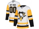 Men's Pittsburgh Penguins Adidas White Any Name Any Number Stitched Custom Hockey Jersey