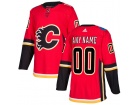 Men's Calgary Flames Adidas Red Any Name Any Number Stitched Custom Hockey Jersey