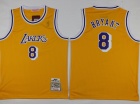 Los Angeles Lakers #8 Kobe Bryant Yellow Youth Jersey