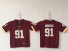 Youth Washington Redskins #91 Ryan Kerrigan Red Vapor Untouchable Limited Jersey