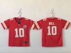 Youth Kansas City Chiefs #10 Tyreek Hill Red Vapor Untouchable Limited Jersey