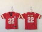 Youth Kansas City Chiefs #22 Marcus Peters Red Vapor Untouchable Limited Jersey