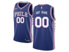 Nike Philadelphia 76ers Blue  Swingman Any Name Any Number Stitched Custom Jersey