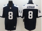 Dallas Cowboys #8 Troy Aikman Blue Thanksgiving Mens Vapor Untouchable Limited Jersey