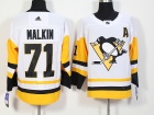 2017 Adidas Pittsburgh Penguins #71 Evgeni Malkin White Hockey Jersey