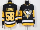 2017 Adidas Pittsburgh Penguins #58 Kristopher Letang Black Hockey Jersey