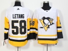 2017 Adidas Pittsburgh Penguins #58 Kristopher Letang White Hockey Jersey