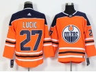 2017 Adidas Edmonton Oilers #27 Milan Lucic Orange Hockey Jersey