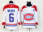 2017 Adidas Montreal Canadiens #6 Shea Weber White Hockey Jersey