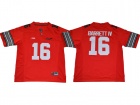 Ohio State Buckeyes #16 J.T. Barrett IV Red 2017 Diamond Quest Limited Football Jerseys