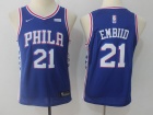 Nike Youth Philadelphia 76ers #21 Joel Embiid Blue Swingman Jersey