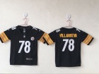 Youth Pittsburgh Steelers #78 Alejandro Villanueva Black Vapor Untouchable Limited Jersey