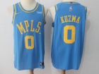 Nike Nike Los Angeles Lakers #0 Kyle Kuzma Blue MPLS Jersey