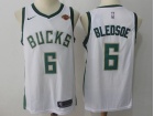 Nike Milwaukee Bucks #6 Eric Beldsoe White Swingman Jerseys