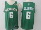 Nike Milwaukee Bucks #6 Eric Beldsoe Green Swingman Jerseys