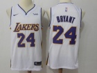 Nike Los Angeles Lakers #24 Kobe Bryant White Swingman Jerseys