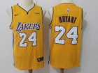 Nike Los Angeles Lakers #24 Kobe Bryant Yellow Swingman Jerseys