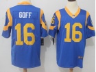 St.Louis Rams #16 Jared Goff Blue Men's Vapor Untouchable Limited Jersey