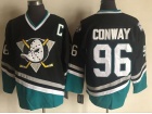 Anaheim Ducks #96 Charlie Conway Black Hockey Jerseys