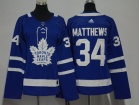 Adidas Women Toronto Maple Leafs #34 Auston Matthews Blue Jersey