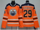 Adidas Women Edmonton Oilers #29 Leon Draisaitl Orange Hockey Jersey