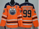 Adidas Youth Edmonton Oilers #99 Wayne Gretzky Orange Hockey Jersey