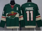 2017 New Minnesota Wild #11 Zach Parise Green Hockey Jersey