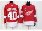 Adidas Detroit Red Wings #40 Henrik Zetterberg Red Hockey Jersey