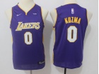 Nike Youth Los Angeles Lakers #0 Kyle Kuzma Purple Swingman Jersey