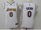 Nike Youth Los Angeles Lakers #0 Kyle Kuzma White Swingman Jersey