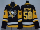 Adidas PPittsburgh Penguins #58 Kristopher Letang Black Youth Jersey