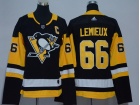 Adidas Pittsburgh Penguins #66 Mario Lemieux Black Youth Jersey