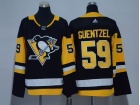 Adidas Pittsburgh Penguins #59 Jake Guentzel Black Women  Jersey