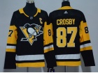 Adidas Pittsburgh Penguins #87 Sidney Crosby Black Women Jersey