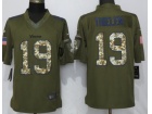 Minnesota Vikings #19 Adam Thielen Green Salute To Service Limited Jersey