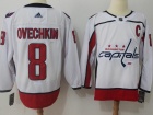 Adidas Washington Capitals #8 Alexander Ovechkin White Hockey Jersey