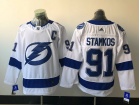 Adidas Tampa Bay Lightning #91 Steven Stamkos White Hockey Jersey