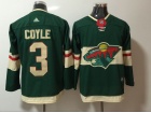 Adidas Minnesota Wild #3 Charlie Coyle Green Hockey Jersey