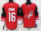 Adidas Phoenix Coyotes #16 Max Domi Red Hockey Jersey