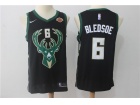 Nike Milwaukee Bucks #6 Eric Beldsoe Black Swingman Jerseys