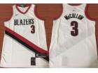 Nike Portland Trail Blazers #3 CJ McCollum White Swingman Basketball Jersey