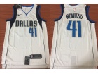 Nike Dallas Mavericks #41 Dirk Nowitzki White Swingman Basketball Jersey