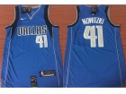 Nike Dallas Mavericks #41 Dirk Nowitzki Blue Swingman Jersey