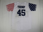 Team USA #45 Donald Trump White Baseball Jersey