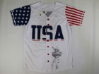 Team USA #45 Donald Trump White Baseball Jersey