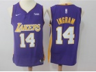 Nike Los Angeles Lakers #14 Brandon Ingram Purple Basketball Jersey