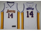 Nike Los Angeles Lakers #14 Brandon Ingram White Swingman Basketball Jersey