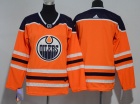 Adidas Edmonton Oilers Blank OrangeYouth Hockey Jersey