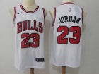 Nike Chicago Bulls #23 Michael Jordan White Swingman Basketball Jerseys